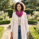 Black Ginger Magnetic Scarf - Petra - Dark Pink