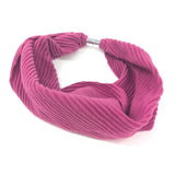 Black Ginger Magnetic Scarf - Petra - Dark Pink