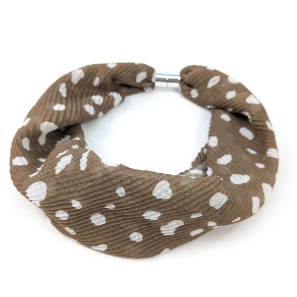 Black Ginger Oh Deer Magnetic Neck Scarf - Exclusive Design