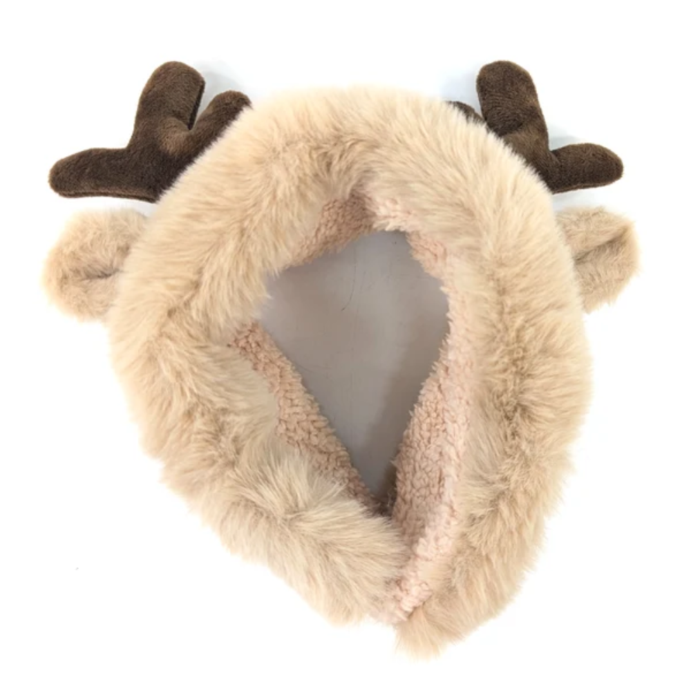 Black Ginger Reindeer Headband/Ear Muffs