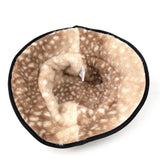 Black Ginger Showerproof Hat with Faux Fur Lining - Deer Print