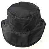 Black Ginger Showerproof Hat with Faux Fur Lining - Grey Animal Print