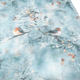 Black Ginger Snowy Robin Scarf (50x180cm) - Exclusive Design