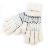 Black Ginger White Flulffy Nordic Gloves