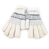 Black Ginger White Flulffy Nordic Gloves
