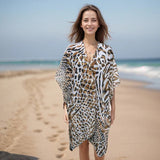 Black Ginger Wild Animal Print Kaftan - Old Railway Line Garden Centre