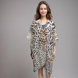 Black Ginger Wild Animal Print Kaftan - Old Railway Line Garden Centre