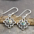 Blue Lily 10mm Classic Style Abalone Drop Earring - SE517B - Old Railway Line Garden Centre