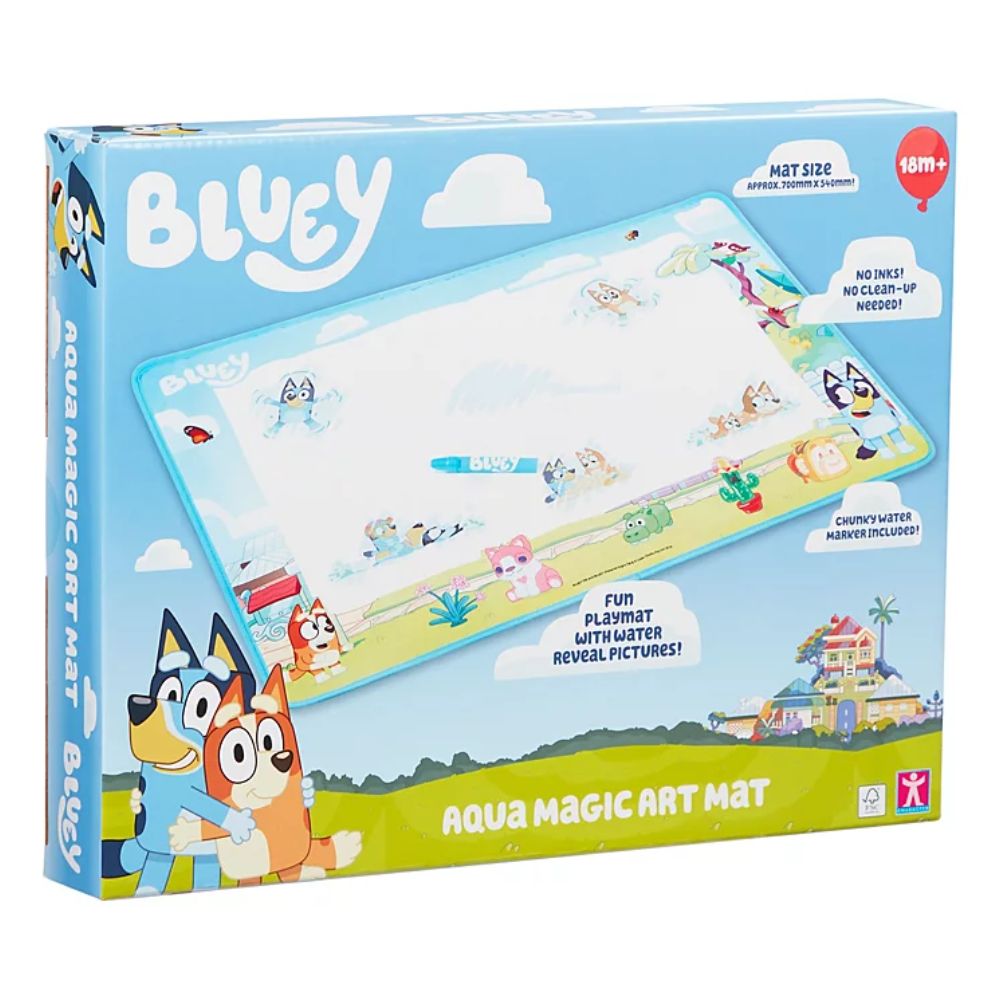 Bluey Aquamagic Art Mat - Old Railway Line Garden Centre