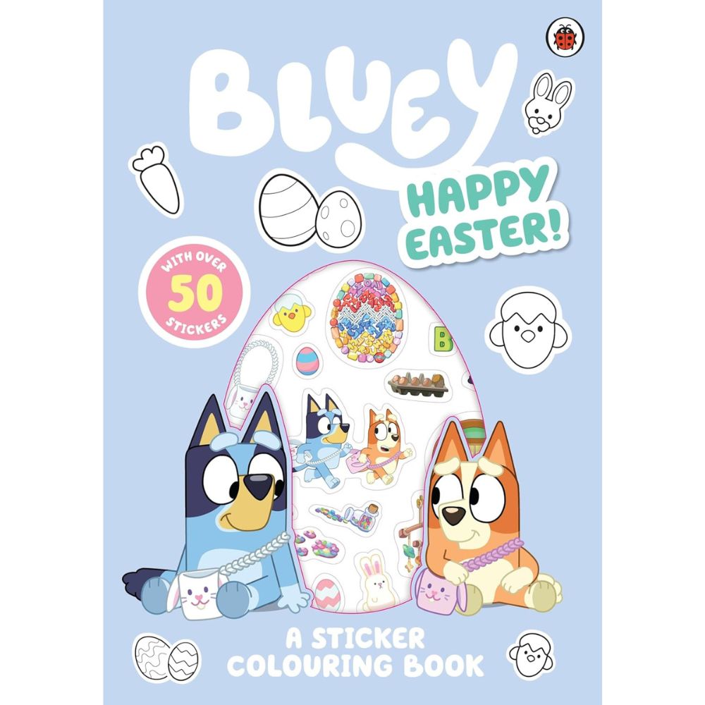 Bluey: Happy Easter!: A Sticker Colouring Book