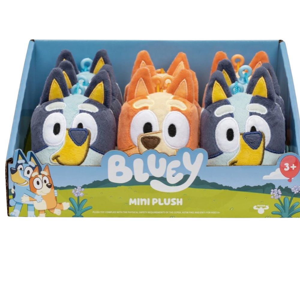 Bluey Mini Plush with Clip (Choice of 2)