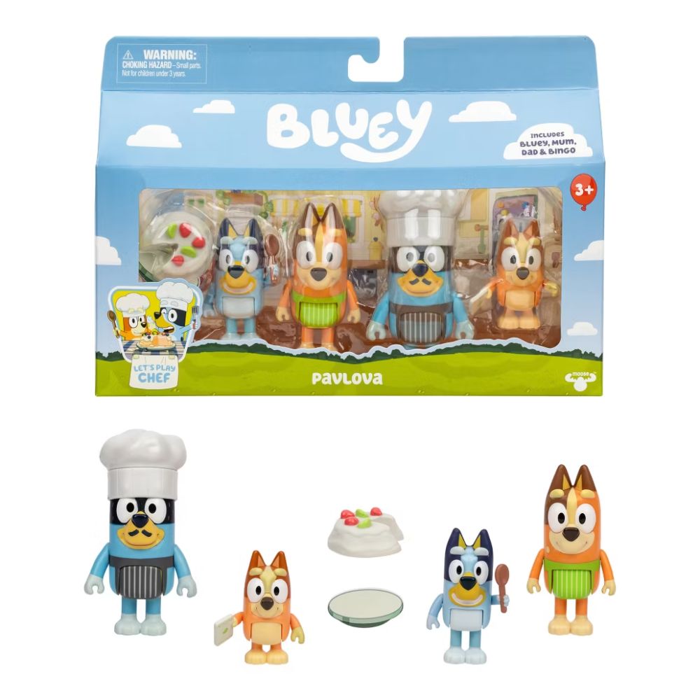 Bluey S11 Pavlova 4 Pack Figure Set