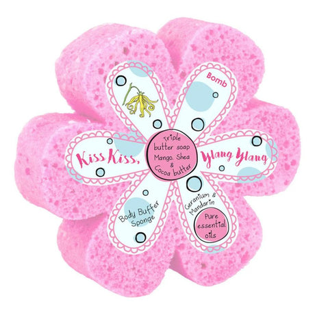 Bomb Cosmetics Kiss Kiss, Ylang Ylang Body Buffer - Old Railway Line Garden Centre