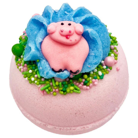 Bomb Cosmetics Piggy in a Puddle Bath Blaster - Old Railway Line Garden Centre