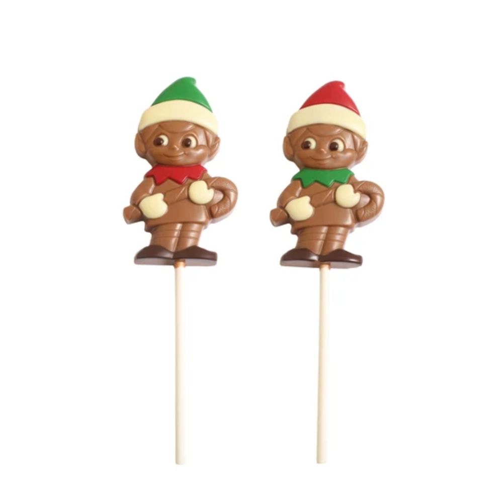 Bon Bon's 50g Belgian Chocolate Elf On A Shelf Lolly (Choice of 2)