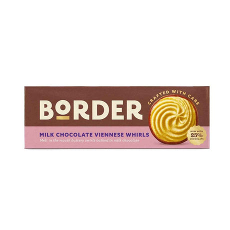 Border Biscuits 150g Light & Chocolatey Viennese Whirls - Old Railway Line Garden Centre