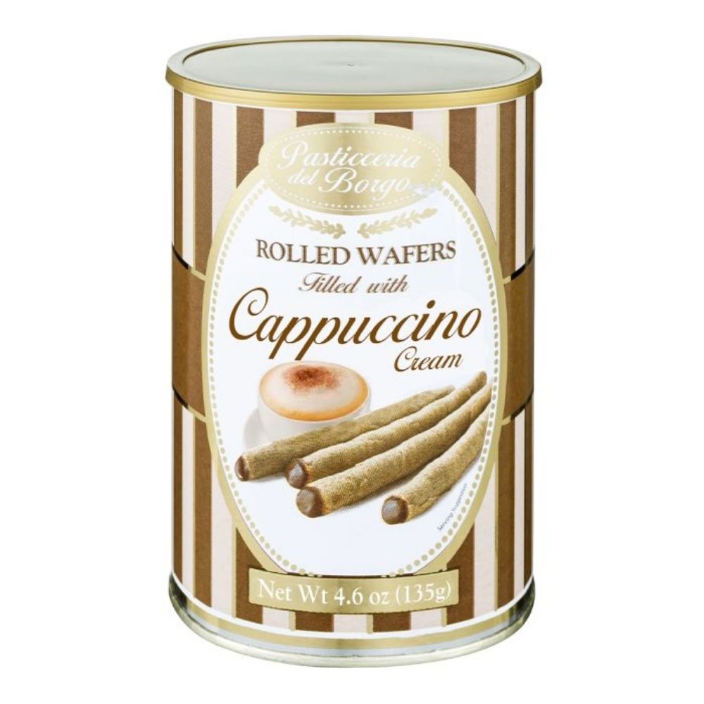 Borgo de Medici 135g Cappuccino Rolled Wafers