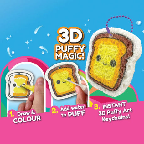 Brainstorm Toys Puffy Art Foodies Large Pack
