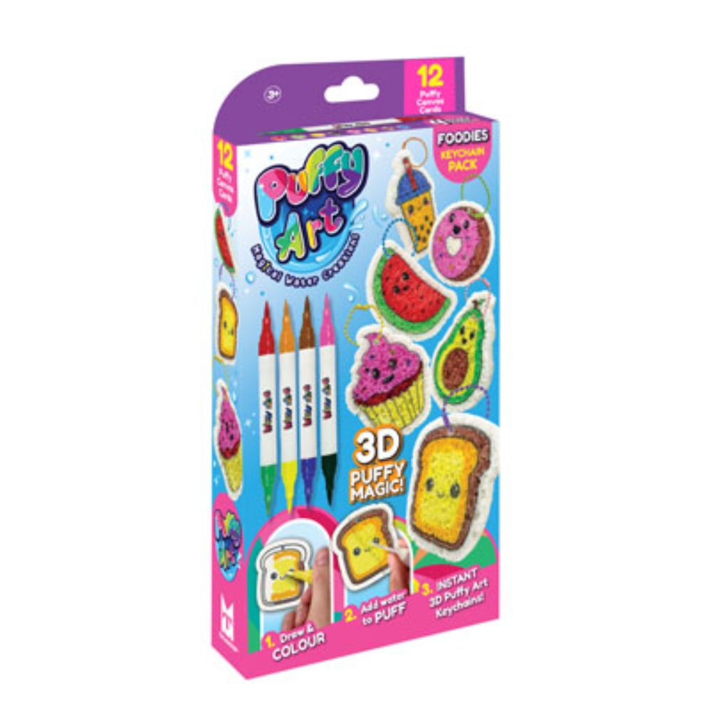 Brainstorm Toys Puffy Art Foodies Large Pack