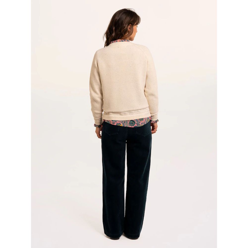 Brakeburn Alfhild Sparkle Knitted Jumper - Cream