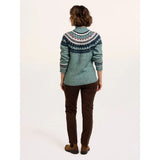 Brakeburn Alma Fairisle Knitted Roll Neck Jumper - Turquoise