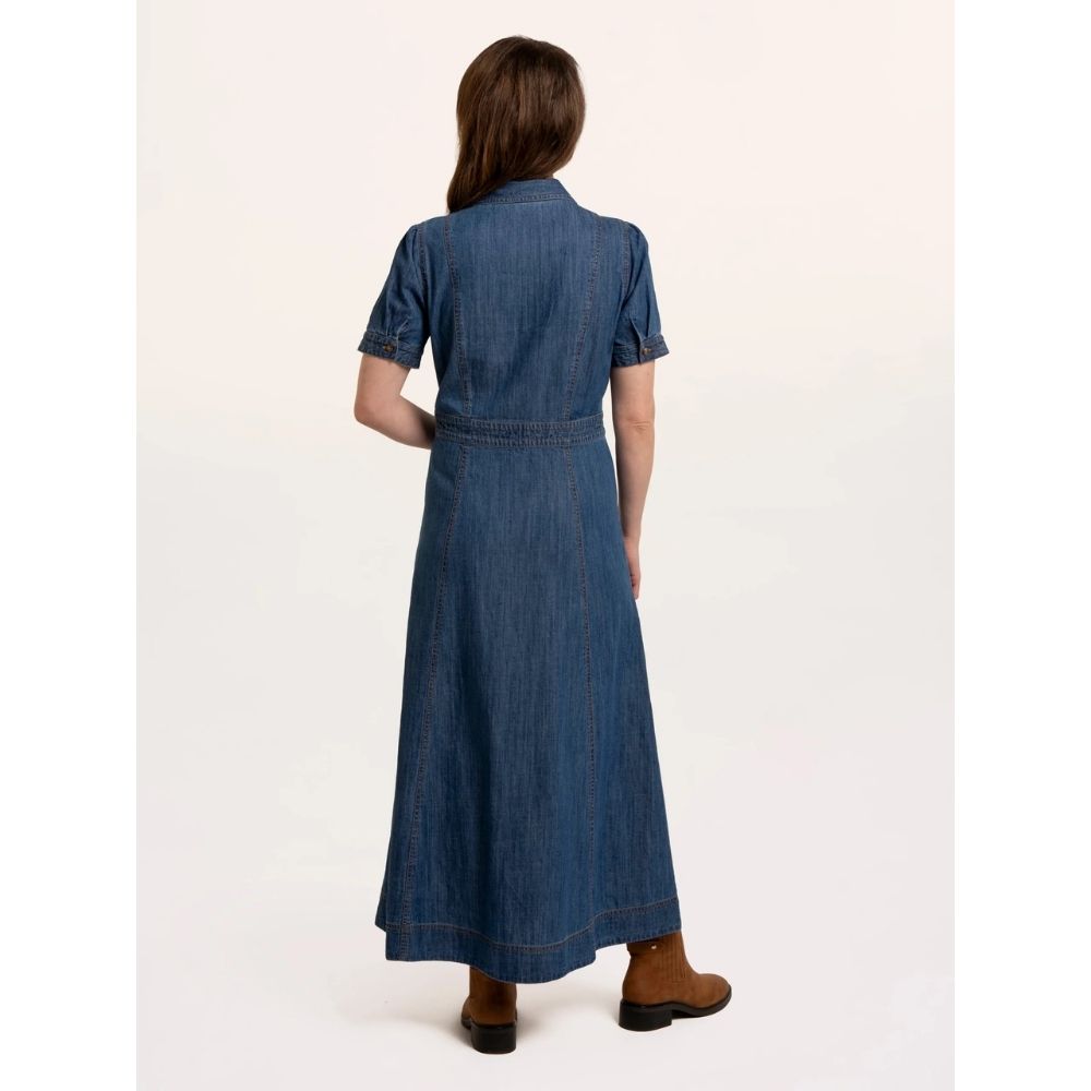 Brakeburn Apple Denim Maxi Dress - Blue