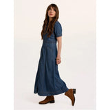 Brakeburn Apple Denim Maxi Dress - Blue