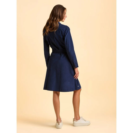 Brakeburn Cedar Cord Casual Dress - Navy