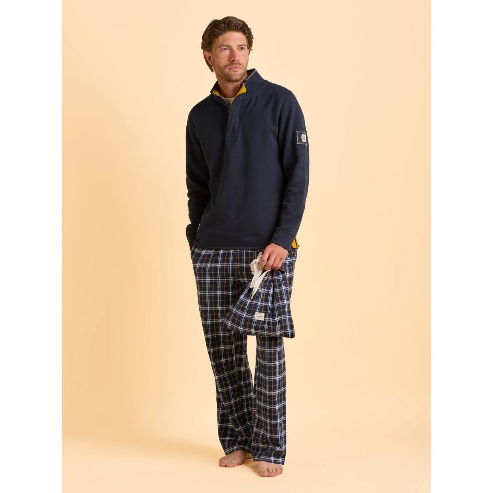 Brakeburn Chalbury Men's Checkered Pyjama Bottom - Blue