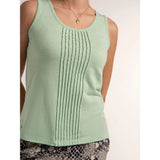 Brakeburn Collina Jersey Vest Top - Green
