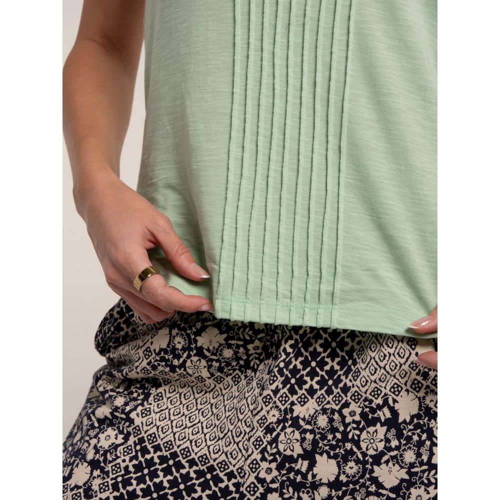 Brakeburn Collina Jersey Vest Top - Green