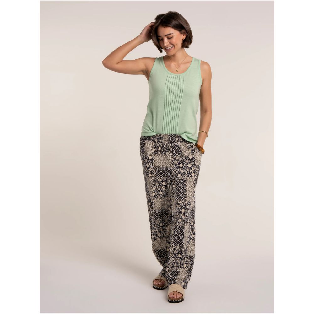 Brakeburn Collina Jersey Vest Top - Green