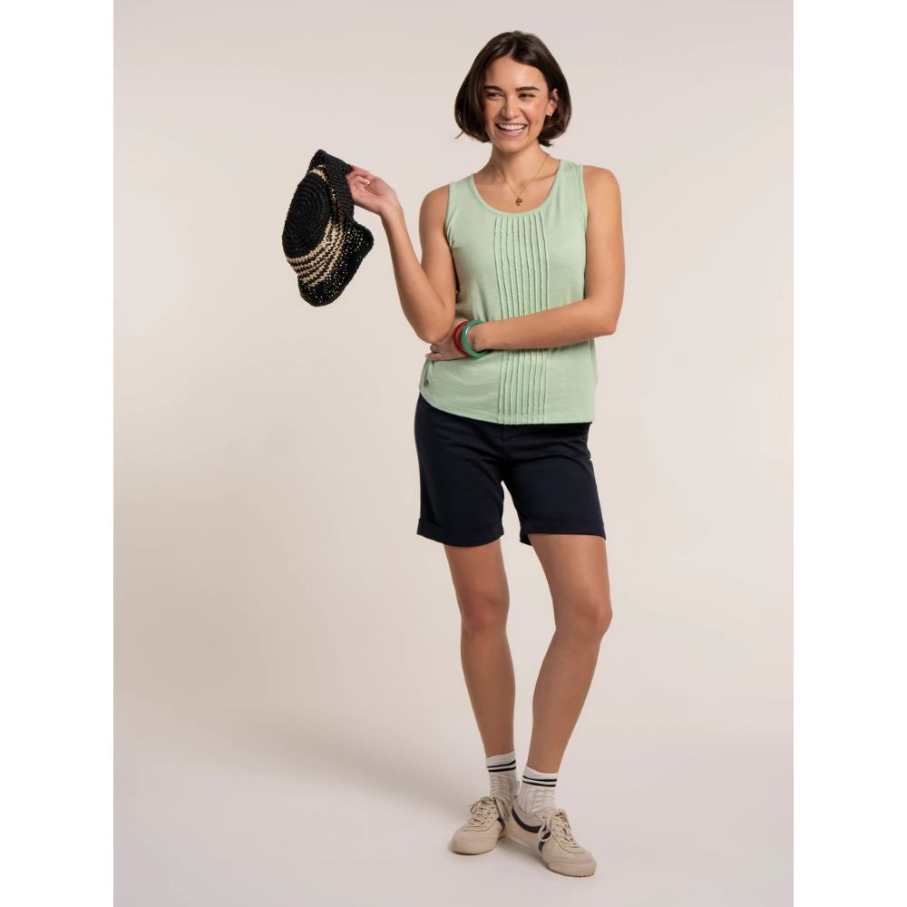 Brakeburn Collina Jersey Vest Top - Green