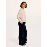 Brakeburn Dahlia Cable Knitted Crew Neck Jumper - Cream
