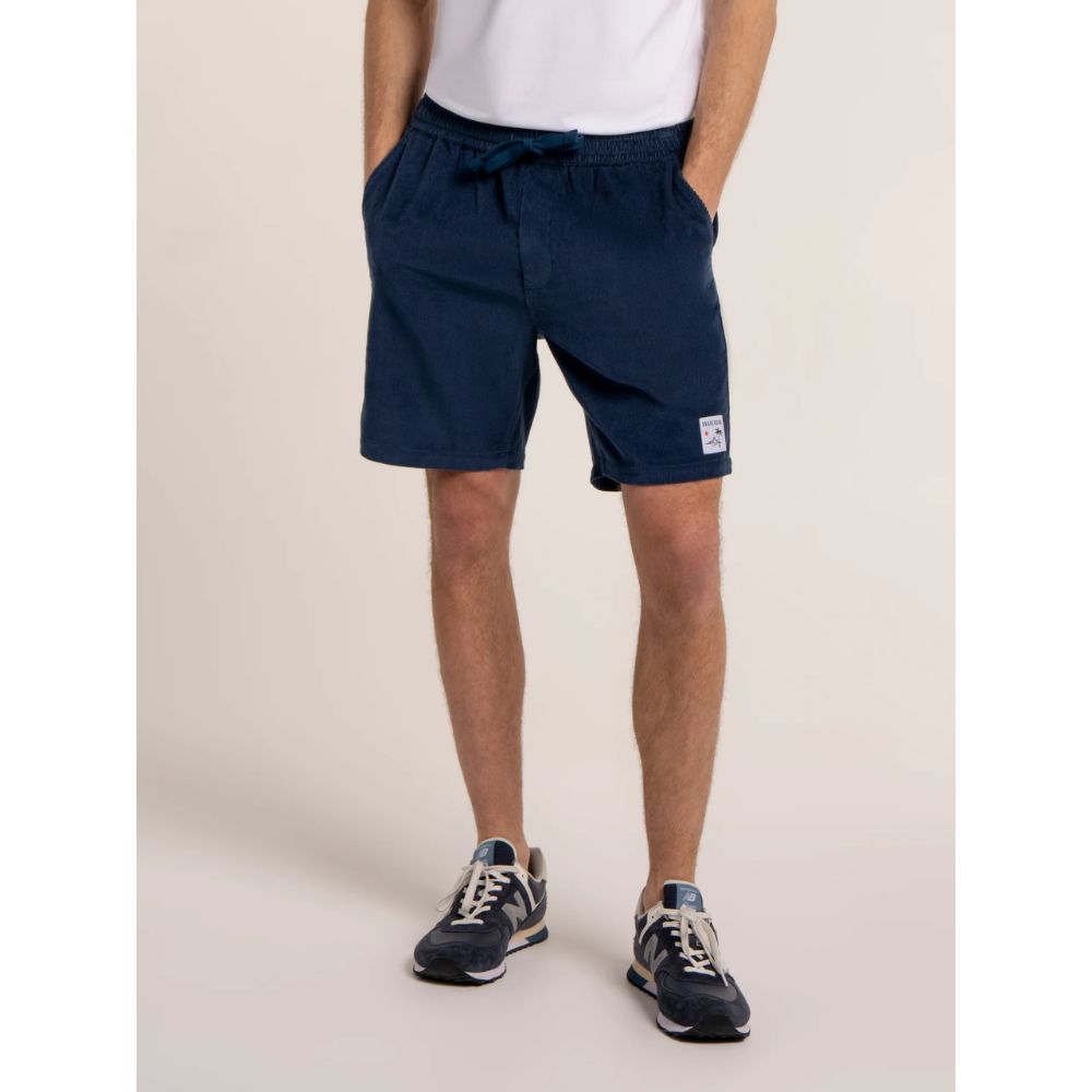 Brakeburn Dalham Cord Shorts - Blue