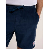 Brakeburn Dalham Cord Shorts - Blue