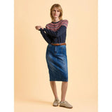 Brakeburn Deepwater Fairisle Women's Cardigan - Navy