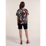 Brakeburn Doa Paisley Blouse Top - Navy