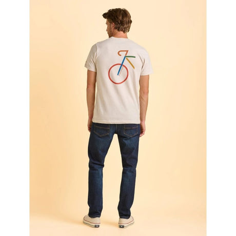 Brakeburn Dunkeld Bike Men's T-Shirt - Cream