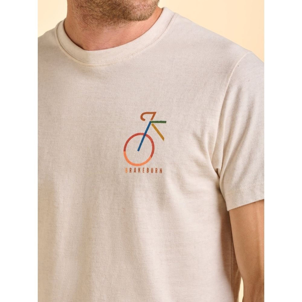 Brakeburn Dunkeld Bike Men's T-Shirt - Cream