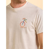 Brakeburn Dunkeld Bike Men's T-Shirt - Cream