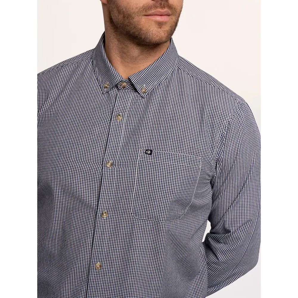Brakeburn Eastcote Gingham Shirt - Blue