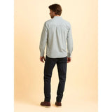 Brakeburn Evershot Stripe Men's Shirt - Blue