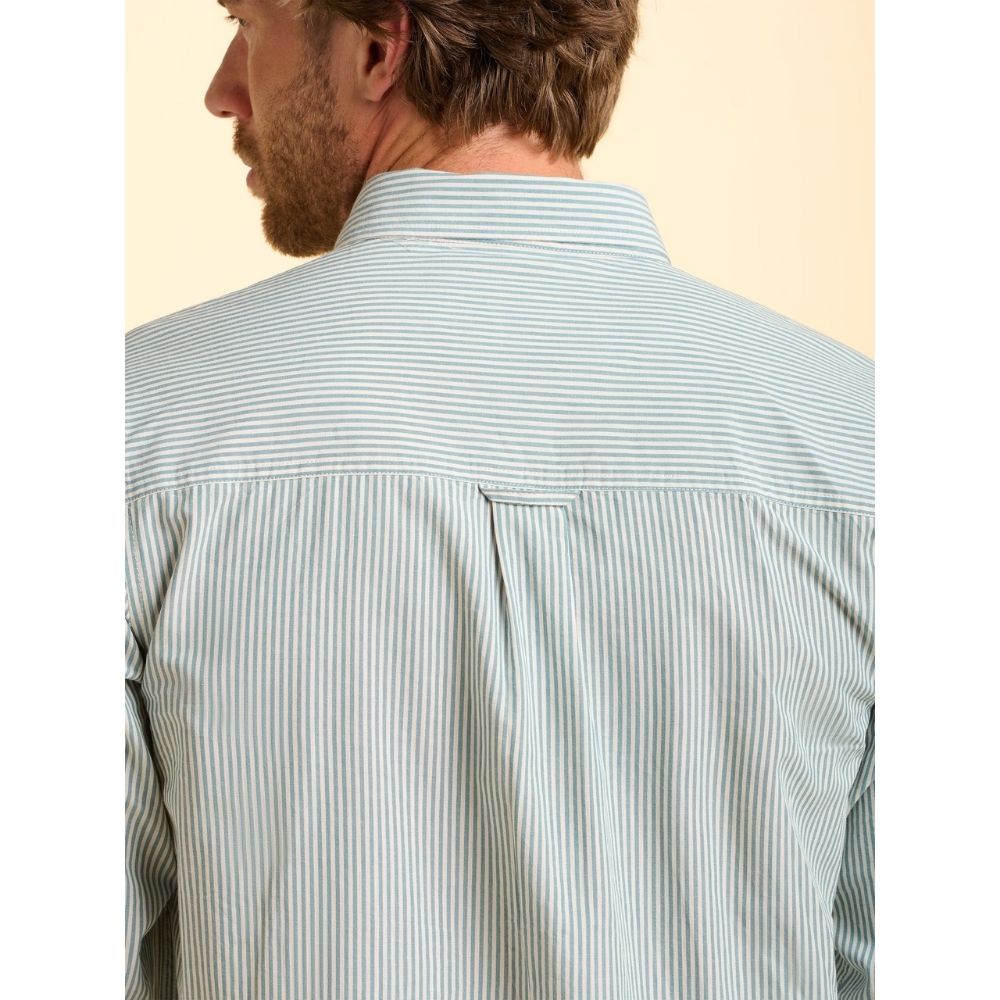 Brakeburn Evershot Stripe Men's Shirt - Blue