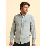 Brakeburn Evershot Stripe Men's Shirt - Blue