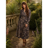 Brakeburn Fern Long Sleeve Midi Dress - Cream