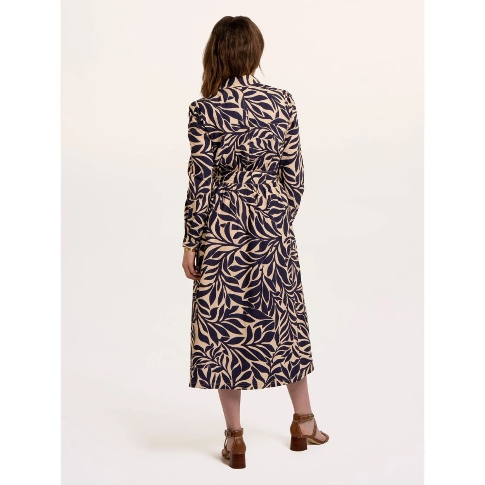Brakeburn Fern Long Sleeve Midi Dress - Cream