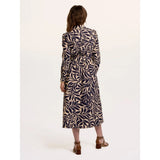 Brakeburn Fern Long Sleeve Midi Dress - Cream
