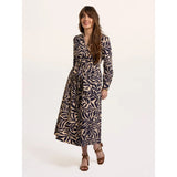 Brakeburn Fern Long Sleeve Midi Dress - Cream