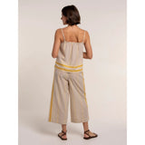 Brakeburn Fernanda Cropped Wide Leg Beach Pants - Multi-Coloured